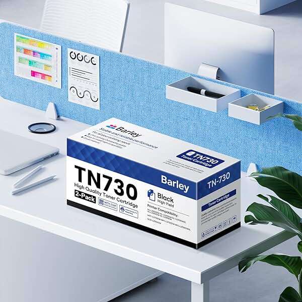 TN730 TN-730 Compatible TN-730 TN730 Toner Cartridge Black Replacement for Brother TN730 TN-730 DCP-L2550DW MFC-L2750DW MFC-L2710DW Toner Printer (2-Pack). - Image 7