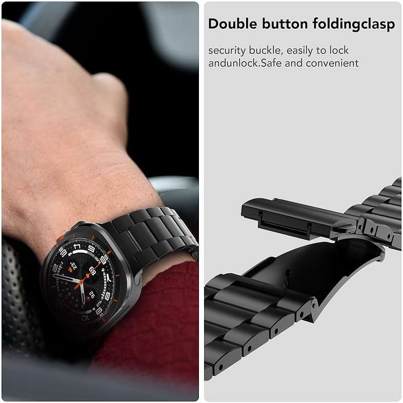SPGUARD Metal Band Compatible with Samsung Galaxy Watch 7/8 Ultra 47mm (2025/2024), No Gap Stainless Steel Band Strap for Men Women Business, NOT for Other Models - Image 5