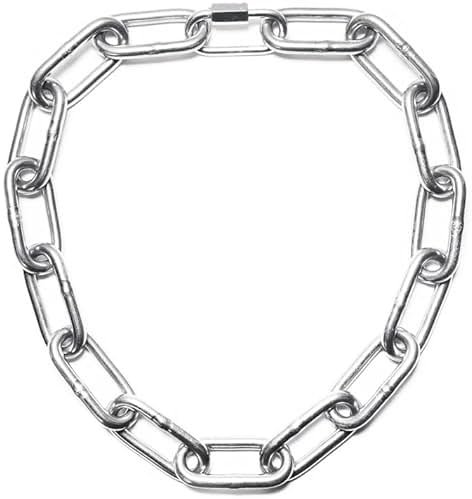 RAMUS KATEN Men's Heavy Duty Quee Goth Grunge Chunky Necklaces Punk Stainless Steel Alternative Industrial Collar Choker Link Chain For Women Jewelry - Product Image
