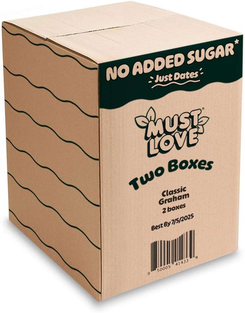 Must Love Classic Graham - No Added Sugar, Sweetened with Dates - Great for Pie Crust, Mini S'more, Cheese Boards - Simple Ingredients, Vegan, Plant-Based - Healthy Snacking for Family, 2 Pack x 5 oz - Image 3
