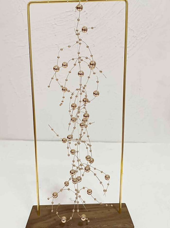TeaSu 24Pcs Pearl String for Floating Candle Centerpieces, Pearl Vase Filler Decor for Wedding Centerpieces (Champagne Gold) - Image 6