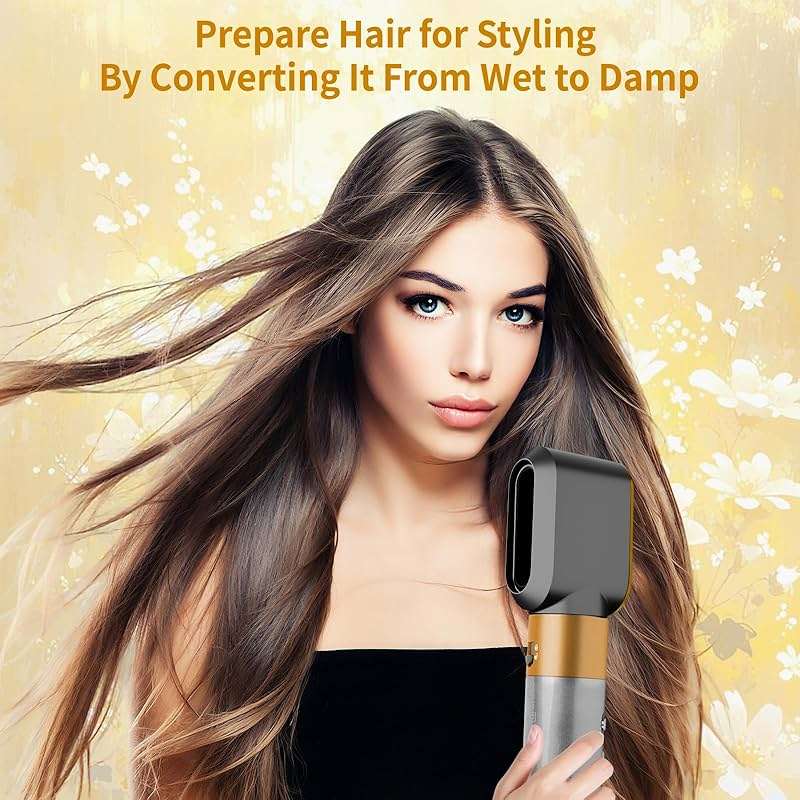 ZEPHBLOW Pre-Styling Dryer Attachment for Dyson Airwrap HS01/HS05/HS08, Fast Drying Nozzle Replacement Attachment Compatible with Dyson Hair Styler, Gold - Image 2