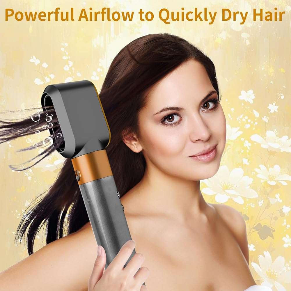 ZEPHBLOW Pre-Styling Dryer Attachment for Dyson Airwrap HS01/HS05/HS08, Fast Drying Nozzle Replacement Attachment Compatible with Dyson Hair Styler, Gold - Image 3