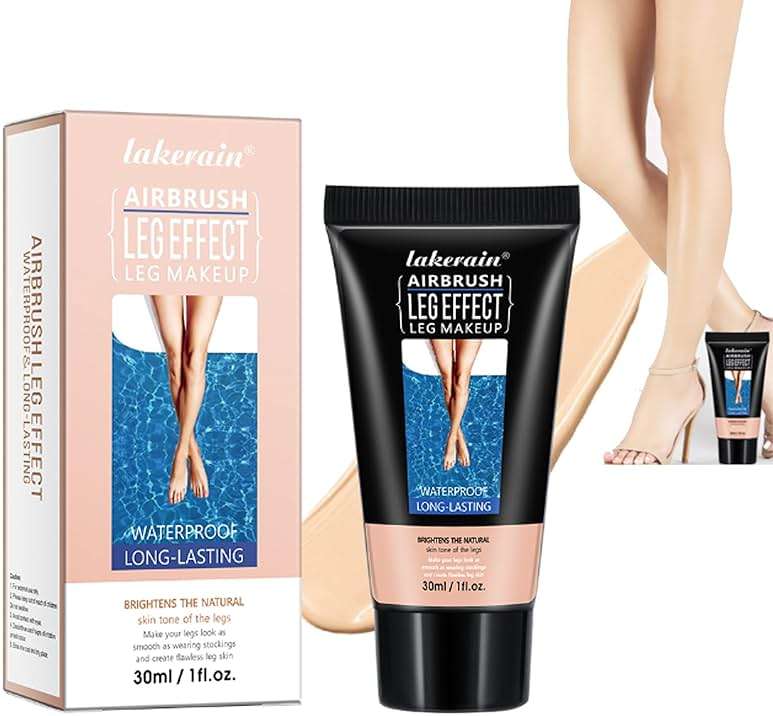 Waterproof Leg Makeup No Transfer,Full Coverage Body Concealer for Legs, Vein Cover-Up Cream, Even Skin Tone, Natural Tan Finish, Instant Tanning Flawless Legs,Body Foundation (#01 FAIREST GLOW, 30ML) - Image 1