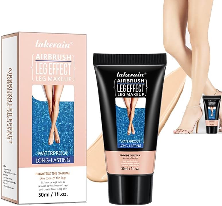 Waterproof Leg Makeup No Transfer,Full Coverage Body Concealer for Legs, Vein Cover-Up Cream, Even Skin Tone, Natural Tan Finish, Instant Tanning Flawless Legs,Body Foundation (#01 FAIREST GLOW, 30ML) - Product Image