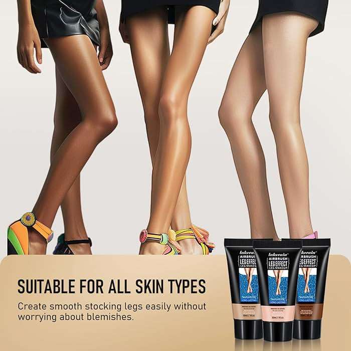Waterproof Leg Makeup No Transfer,Full Coverage Body Concealer for Legs, Vein Cover-Up Cream, Even Skin Tone, Natural Tan Finish, Instant Tanning Flawless Legs,Body Foundation (#01 FAIREST GLOW, 30ML) - Image 7