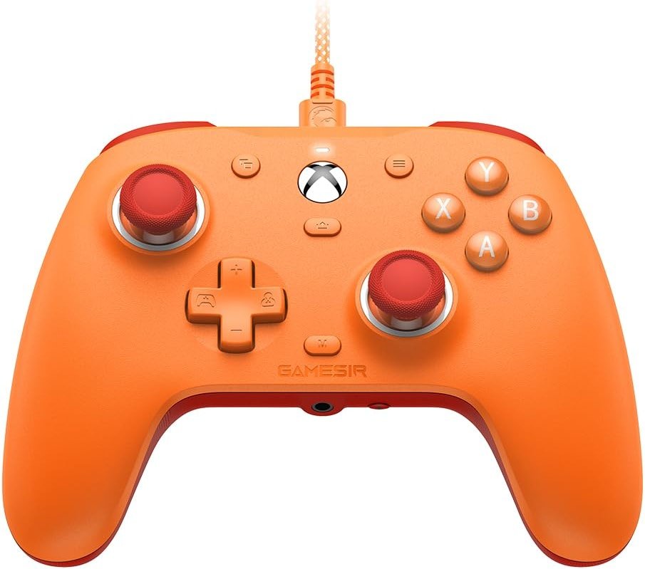GameSir G7 SE Wired Controller for Xbox Series X|S, Xbox One & Windows 10/11, Plug and Play Gaming Gamepad with Hall Effect Joysticks/Hall Trigger, 3.5mm Audio Jack (Orange) - Product Image