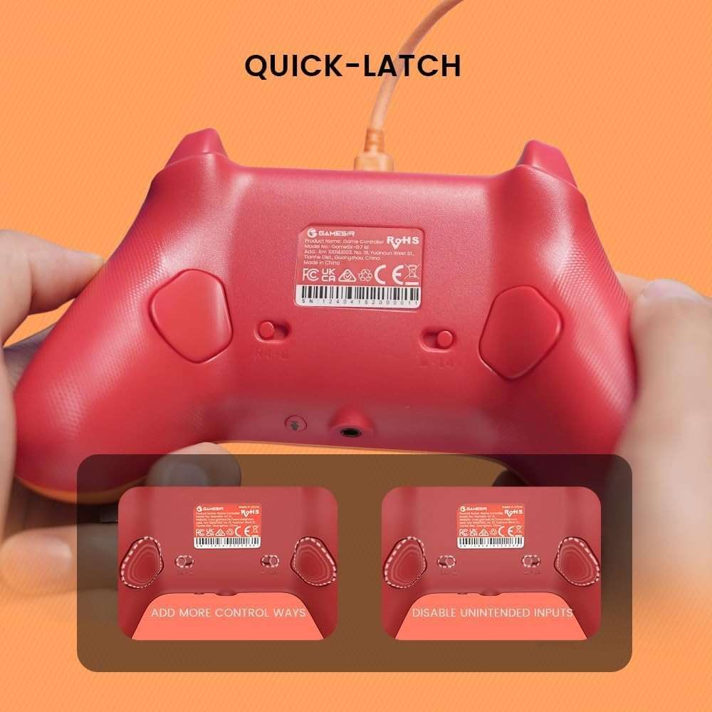 GameSir G7 SE Wired Controller for Xbox Series X|S, Xbox One & Windows 10/11, Plug and Play Gaming Gamepad with Hall Effect Joysticks/Hall Trigger, 3.5mm Audio Jack (Orange) - Image 5