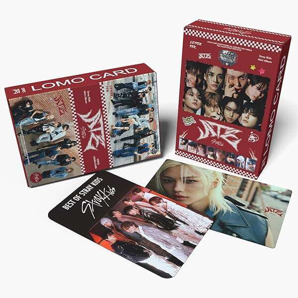 KPOPBP Stray Kids ATE Album Photocards 55 PCS KPOP Photo Cards SKZ Album LOMO Card Set, Gift for Boys and Girls Merch, Red - Image 4