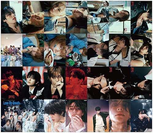 KPOPBP Stray Kids ATE Album Photocards 55 PCS KPOP Photo Cards SKZ Album LOMO Card Set, Gift for Boys and Girls Merch, Red - Image 5