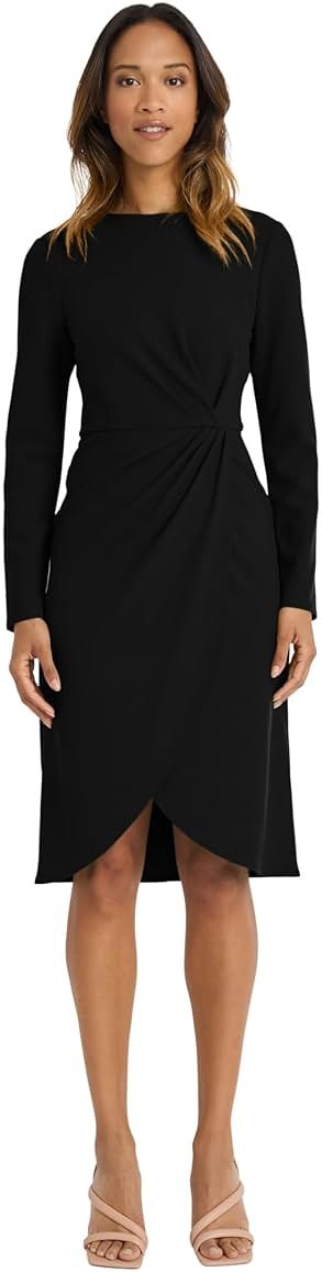 Maggy London Women's Long Sleeve Wrap Dress - Cocktail, Wedding Guest, Or Valentine's Dress - Business Casual Work Dresses for Women - Product Image