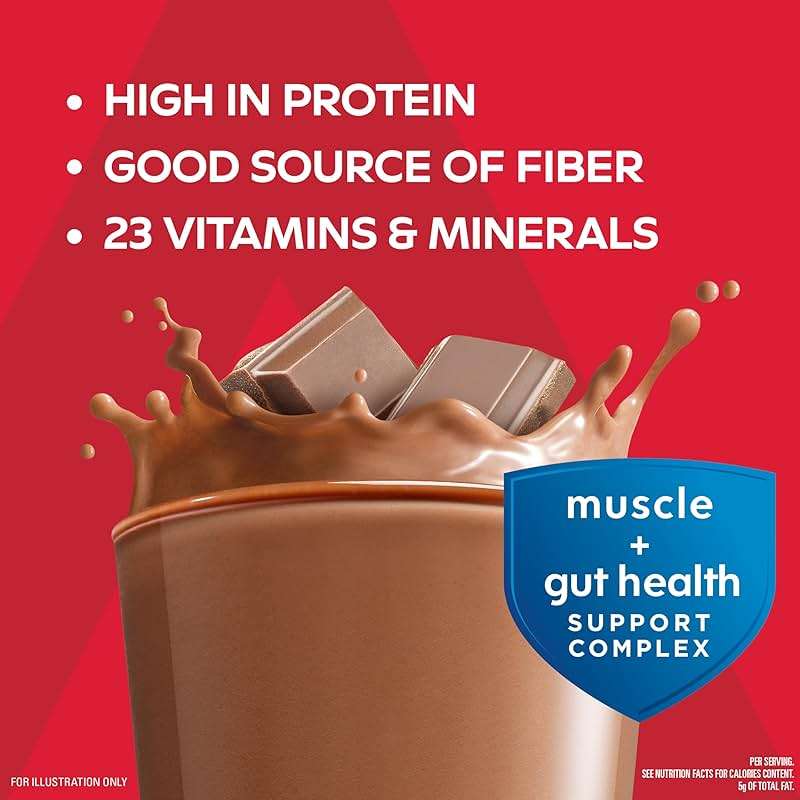 Atkins Strong High Protein Shake, Milk Chocolate, 30g Protein, 7g Prebiotic Fiber, 1g Sugar, GLP-1 Support, Muscle & Gut Health Support Complex, 12 Count - Image 5