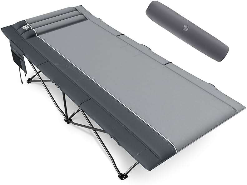 Timber Ridge Extra Wide Heavy Duty Camping Cot for Adult, Easy Set Up Oversized Sleeping Cot with Carry Bag for Camping, Travel and Outdoors, Support up to 450lbs - Image 1