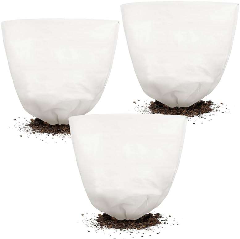 NNG 5PCS Winter Plant Covers Freeze Protection 39.4x39.4Inch Frost Blanket Shrub Covers with Drawstring Plant Protector Shrub Jacket Winter Tree Cover for Outdoor Plants, Shrub Potted Plants - Image 1