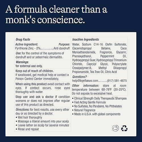 Flakes Anti Dandruff Shampoo and Conditioner Set | Dry, Flaky, & Itchy Scalp Shampoo | Sulfate & Paraben Free for Healthy Hair | Hydrating Shampoo and Moisturizing Conditioner for Scalp Care | 9 fl oz - Image 6