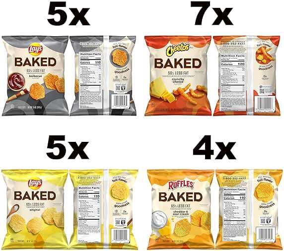 Frito-Lay Baked Variety Pack, 0.875 Ounce Snack Bags (Pack of 21) - Image 3