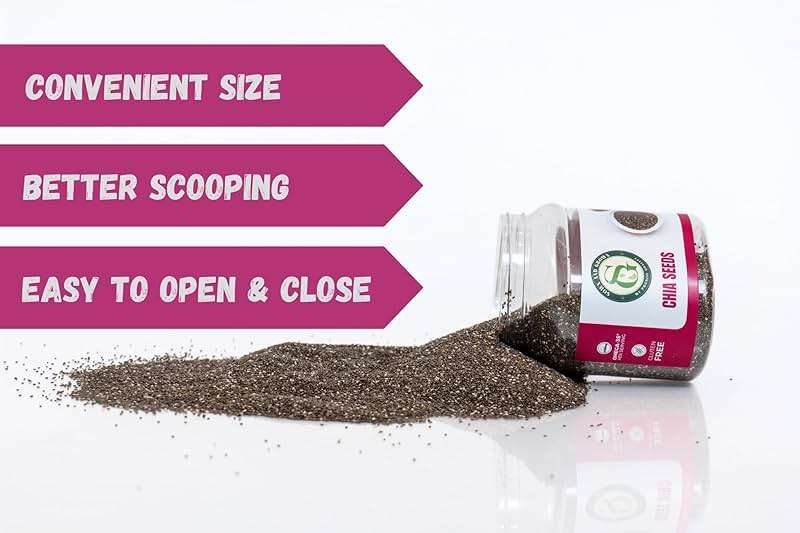 Sown-and-Grown Chia Seeds- 12oz Omega-3, Non-GMO, Keto Friendly, Source of Fiber and Chia Seeds for Weight Management - Image 8