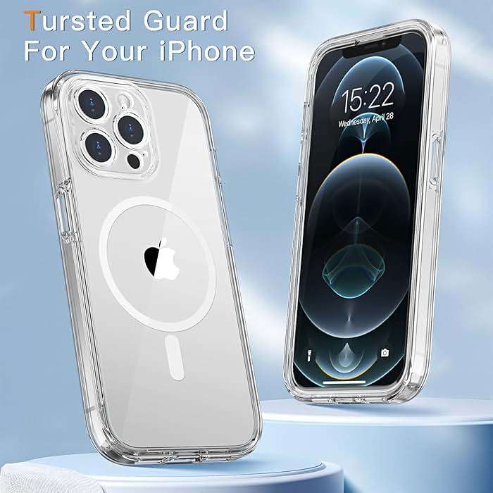 COOLQO Magnetic for iPhone 13 Pro Max Case with Screen Protectors, Compatible with MagSafe, Military Grade Drop Protection, Dual Layer Design Heavy Duty Protective Shockproof Phone Case, Clear - Image 6
