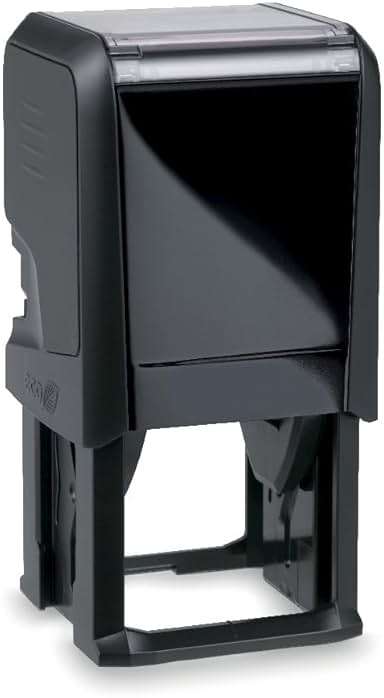Hubco Black 4924 QR Code Self-Inking Stamp with Custom Text - Upload Your QR Code! * * Please Read Description Carefully for Instructions * * - Image 2