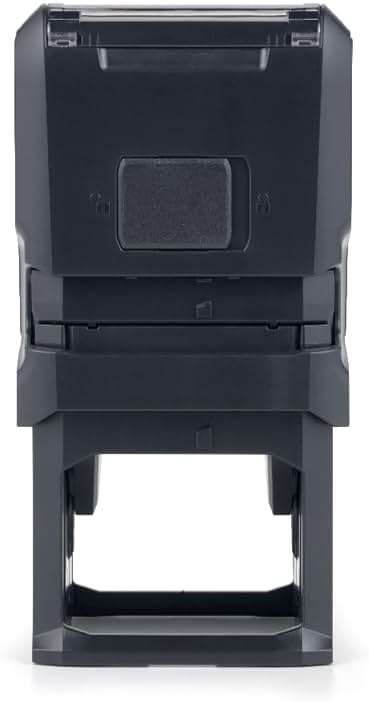 Hubco Black 4924 QR Code Self-Inking Stamp with Custom Text - Upload Your QR Code! * * Please Read Description Carefully for Instructions * * - Image 4