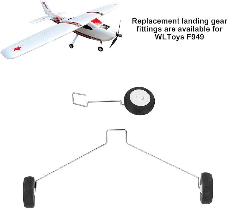 MECCANIXITY 1 Set RC Airplane Landing Gear Wheels for Toys Airplane Accessories RC Aircraft DIY Parts RC Plane Jet Replacement - Image 4