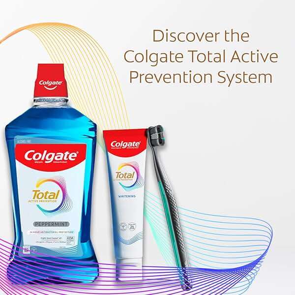 Colgate Total Active Prevention Soft Bristle Whitening Toothbrushes, Soft Toothbrush with Charcoal Infused Bristles, Helps Whiten and Reaches Deeper Along The Gumline and Between Teeth, Black, 2 Pack - Image 2