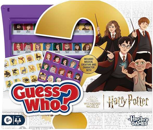 Guess Who? HARRY POTTER Edition Board Game | Ages 6 and Up | 2 Players | Fun Games for Kids and Preschoolers | Family Gifts (Amazon Exclusive) - Image 1