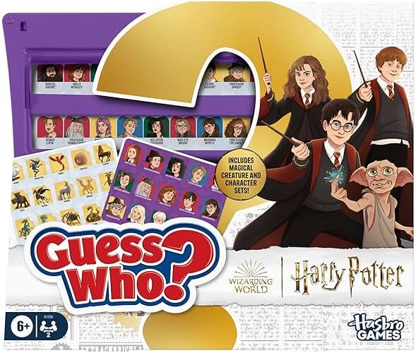 Guess Who? HARRY POTTER Edition Board Game | Ages 6 and Up | 2 Players | Fun Games for Kids and Preschoolers | Family Gifts (Amazon Exclusive) - Product Image