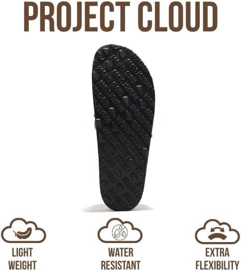 Project Cloud 100% Genuine Leather Moccasin-Style Clogs for Women - Memory Foam and Water Resistant Mules Slip-on - Non-Slip and Durable Clogs Casual Shoes for Women Footwear - Image 4