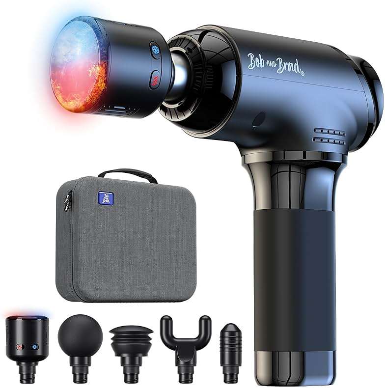 BOB AND BRAD T2 Pro Massage Gun with Heat and Cold, Deep Tissue Percussion Massager Gun for Pain Relief, Muscle Massager, Electric Back Massagers for Professional Athletes Runner - Image 1
