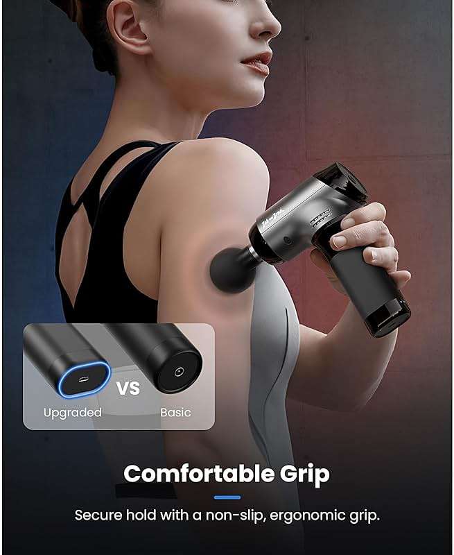 BOB AND BRAD T2 Pro Massage Gun with Heat and Cold, Deep Tissue Percussion Massager Gun for Pain Relief, Muscle Massager, Electric Back Massagers for Professional Athletes Runner - Image 8