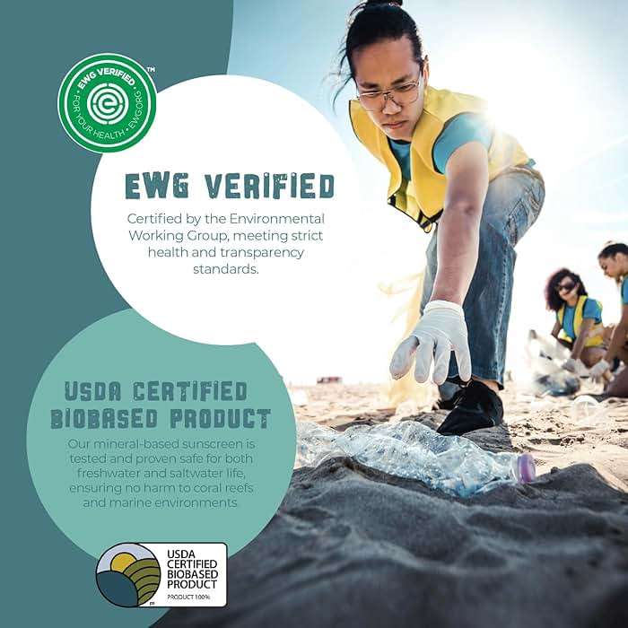 Happy Ocean SPF 45 Biodegradable Reef Safe Sunscreen for Face & Body, Non-Nano Zinc Oxide, Natural Fragrance Free Non Toxic Organic Mineral Sunscreen, Travel Size Reef Friendly Mineral Based 2.5 Fl Oz - Image 6