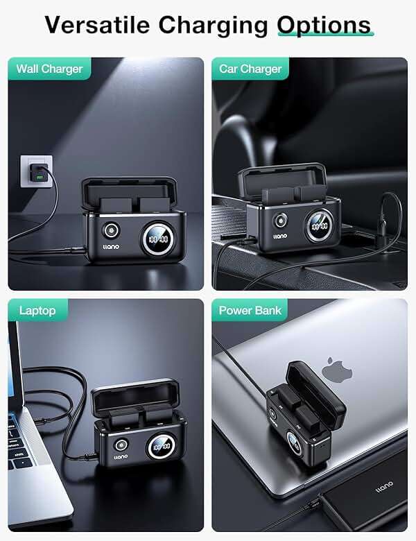 llano LP-E12 Dual Battery Charger for Canon EOS M50, M50 Mark II, M, M2, M10, M100, M200, Rebel SL1, PowerShot SX70 HS, 18W Quick Charge, Smart Digital Display, Magnetic Snap Cover - Image 8