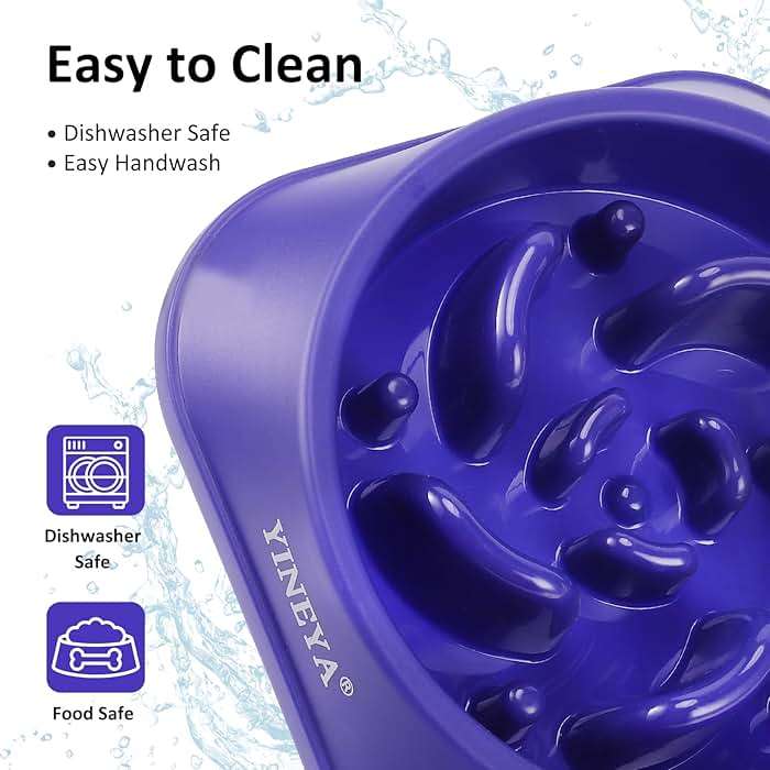 YINEYA 2PCS Slow Feeder Dog Bowls, Pet Supplies That Slow Down Eating, Pet Food Bowls, Maze Dog Puzzle Feeder for Medium Breed - Image 7