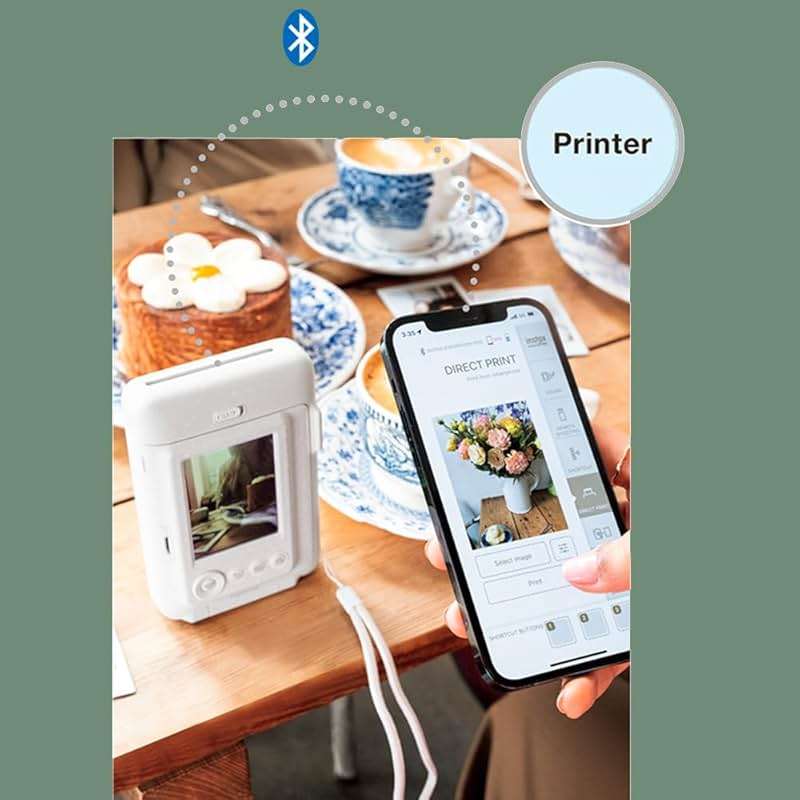 Fujifilm Instax Mini LiPlay Hybrid Instant Camera and Smartphone Printer (Matcha Green) Bundle with Instax Mini Twin Film Pack (20 Exposures), Instax Mini Monochrome Film, and Accessory Kit (4 Items) - Image 4