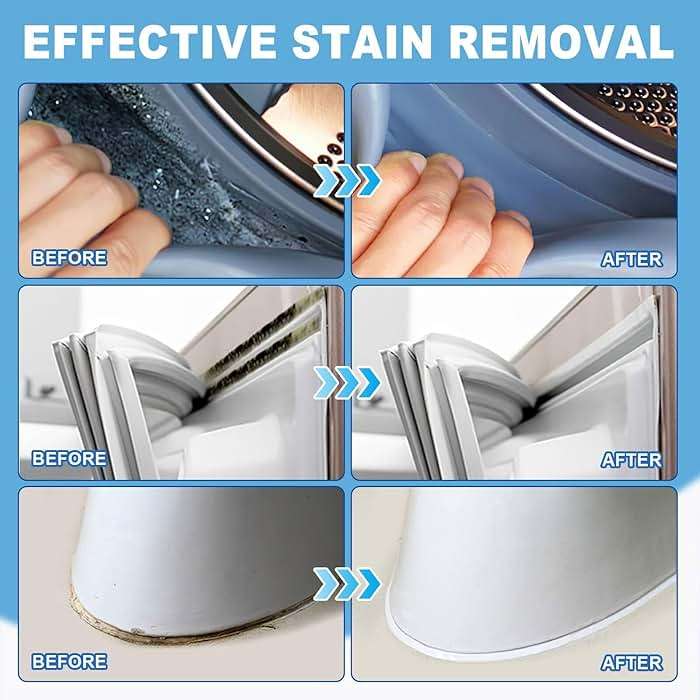 BALORIZ Home Remover Gel, 2 Packs Household Washing Machine Cleaner for Front Loader Washing Machine Seal, Refrigerator Strips, Cleaner For Tiles Grout Bathroom Cleaning Home Kitchen Sink Cleaning - Image 2