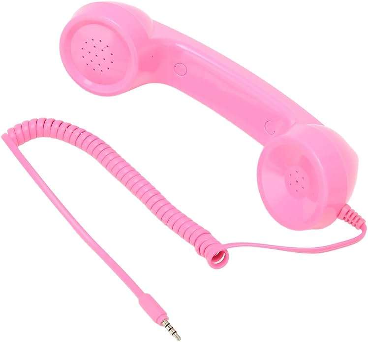 EIMSOAH Vintage Retro Telephone Handset with 3.5mm Jack Old Style Phone Receiver for Mobile Phone Computer Laptop (#1) Old School Phone Headset for Videobooth Teléfonos Analógicos y DECT - Image 8