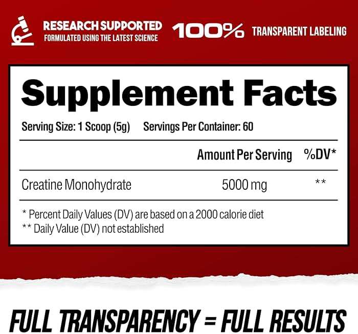 ALPHA LION Creatine Monohydrate Powder, 5000mg Per Serving (5g), Supports Muscle Strength, Power, Athletic Performance, Pure Creatina Monohydrata en Polvo Supplement (60 Servings, Unflavored) - Image 6
