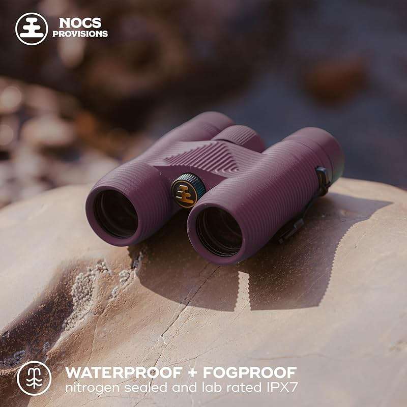 Nocs Provisions Field Issue Compact 10x32 Waterproof Binoculars, Shockproof, Fogproof, 10X Magnification, Bak4 Prism, Multi-Coated Lenses for Adults & Kids, Bird Watching, Hunting & Wildlife Viewing - Image 4