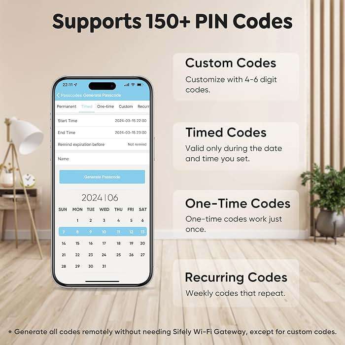 Fingerprint Smart Deadbolt with Keypad – Keyless Entry Lock for Home, Apartment, Office, Airbnb, Rental, Kids & Seniors, App & Code Access, Auto-Lock, Easy DIY Install, Compatible with Alexa & Google - Image 3
