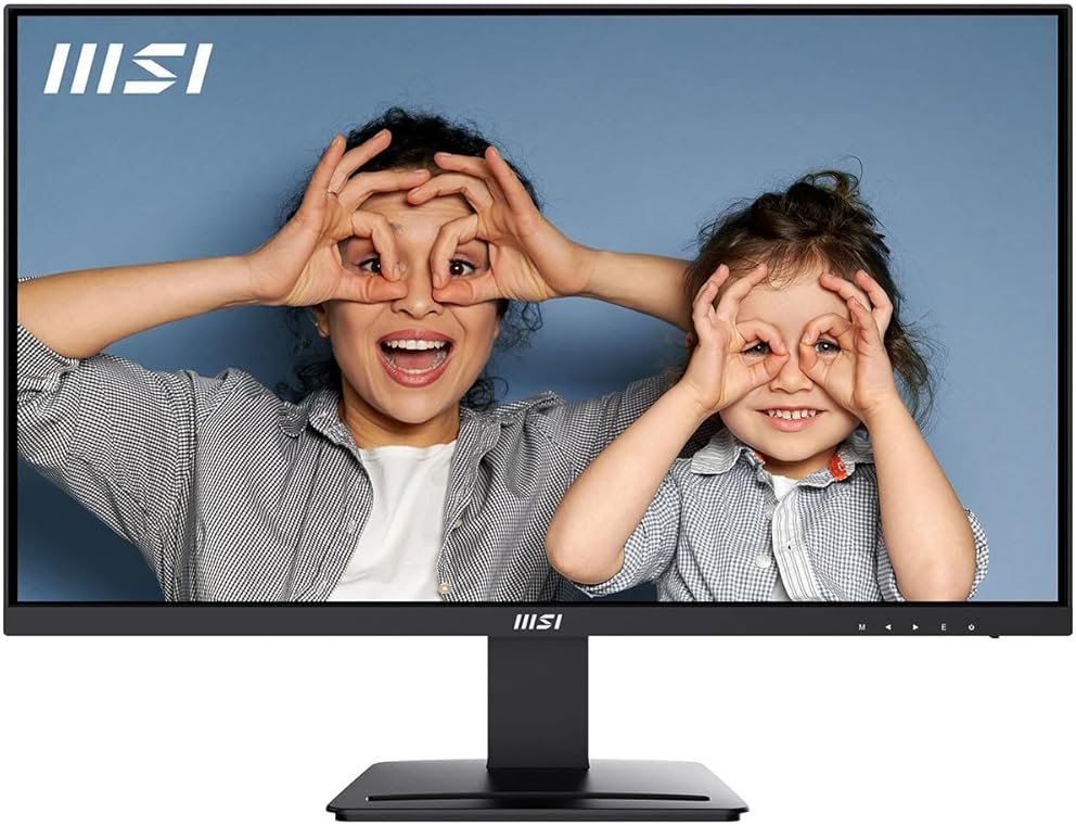 msi PRO MP273U, IPS 3840 x 2160 (UHD) Computer Monitor, 4K, 60 Hz, Adaptive-Synch, HDMI, DisplayPort, 4ms (GTG), Black - Product Image