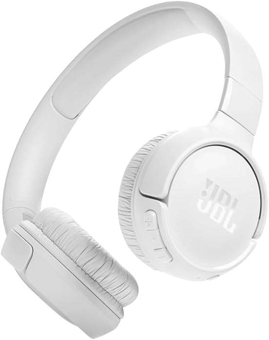 JBL JBLT520BTWHTAM-Z Tune 520BT Wireless on-ear Headphones, White - (Renewed) - Image 1