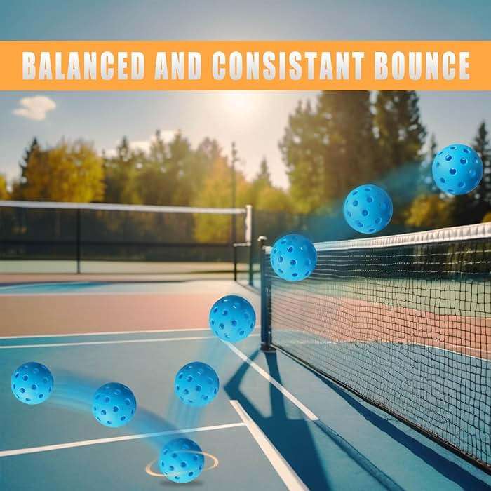 FASIUCHOI 6 Pack Pickle Ball with 40 Holes, Pickleballs High Durability, Outdoor Pickleball Balls with Mesh Bag, Colorful Pickle Balls with Superb Visibility, Consistent Bounce and Stable Flight - Image 5