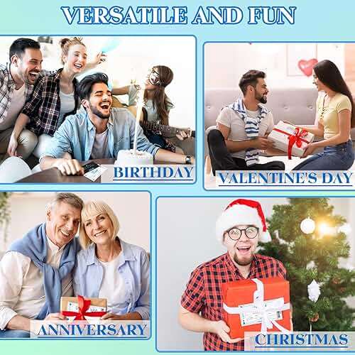 JULEASEL Love Coupon Book for Him - Romantic Love Gifts for Husband Boyfriend, 20 Fun Love Coupons +10 Blank Wild Cards- Couples Gifts for Anniversaries, Birthdays, Valentine's Day & More! - Image 7