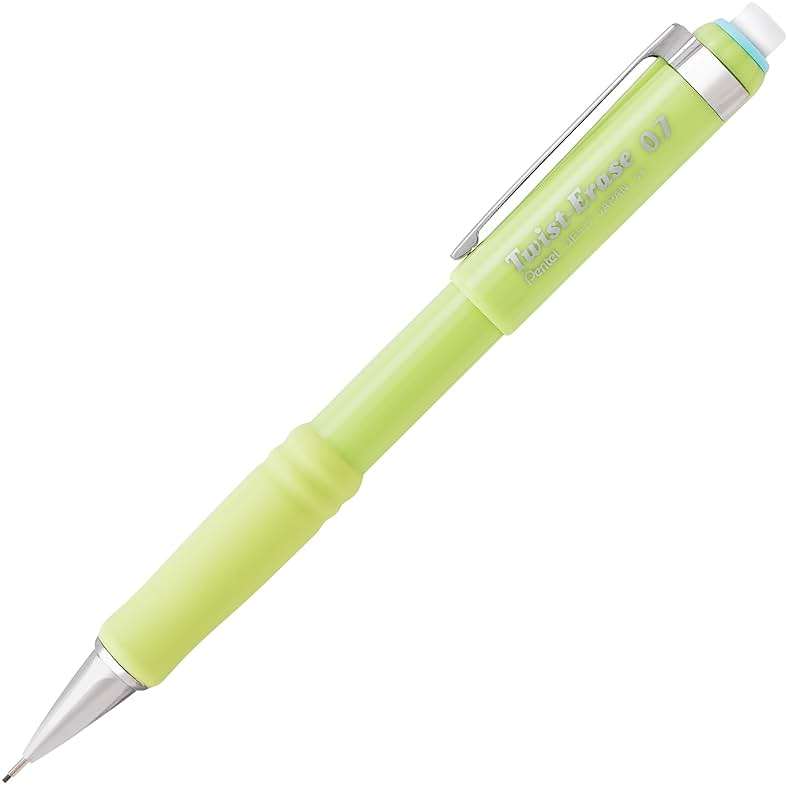Pentel Twist-Erase III Mechanical Pencil, (0.7mm), Medium Line, Assorted Fashion Color Barrels, Pack of 4 (QE517FBP4M) - Image 2