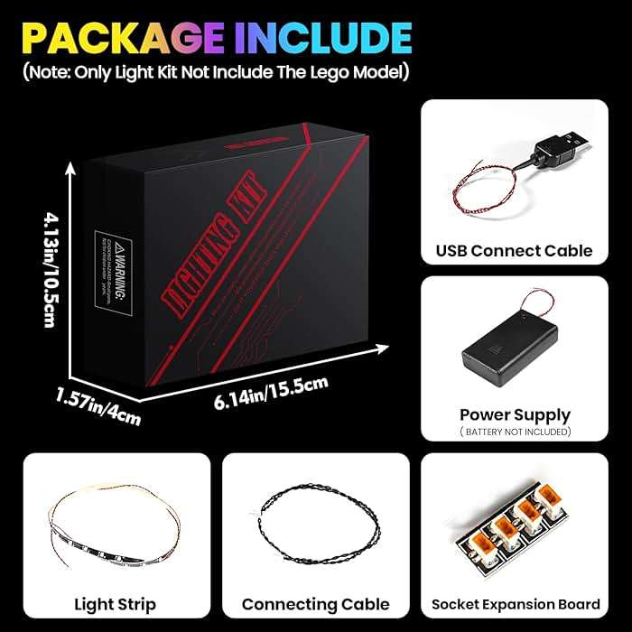 Hilighting Upgraded Led Light Kit Compatible with LEGO Tuxedo Cat Building Set, Lights Decoration Compatible with LEGO 21349 (Model Not Included) - Image 5