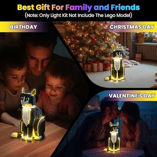 Hilighting Upgraded Led Light Kit Compatible with LEGO Tuxedo Cat Building Set, Lights Decoration Compatible with LEGO 21349 (Model Not Included) - Image 7