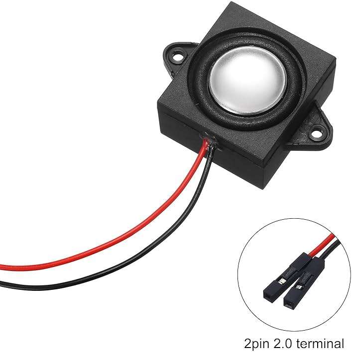 uxcell 1Pcs 3 Watt 4 Ohm Single Mini Speaker Full-Range Mobile Portable Advertising Machine Speaker Connector Separating Interface for Small Electronic Projects - Image 3