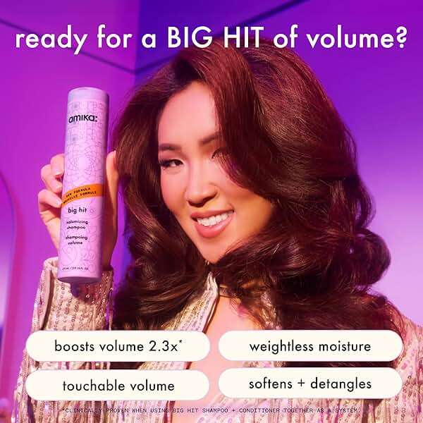 amika big hit volumizing shampoo - Image 3