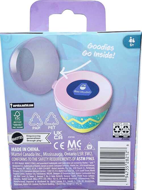 Mattel Games Easter Magic 8 Ball Novelty Toy, Fortune-Telling Easter Egg with Holiday-Themed Answers for Kids, Adults & Families - Image 6